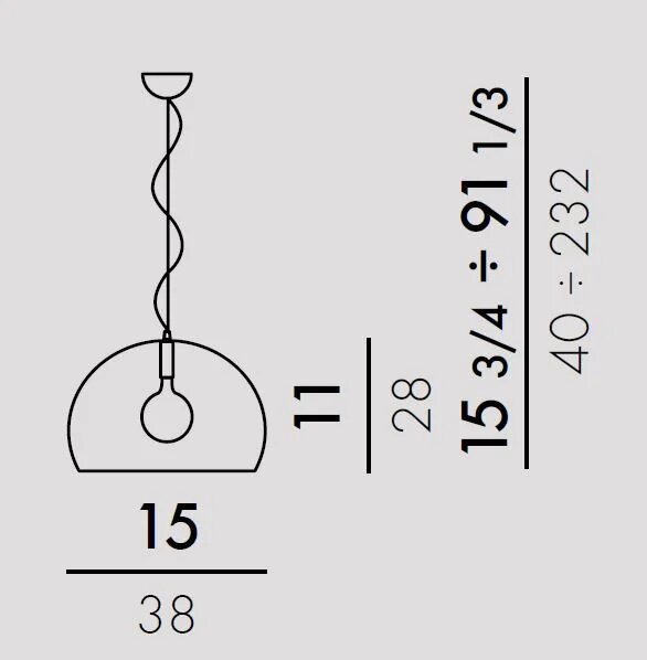 Small FL/Y Pendant Lamp by Kartell Lamps Pendant Lamps